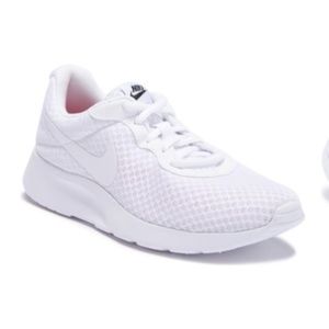 White Nike Women's Tanjun Shoes